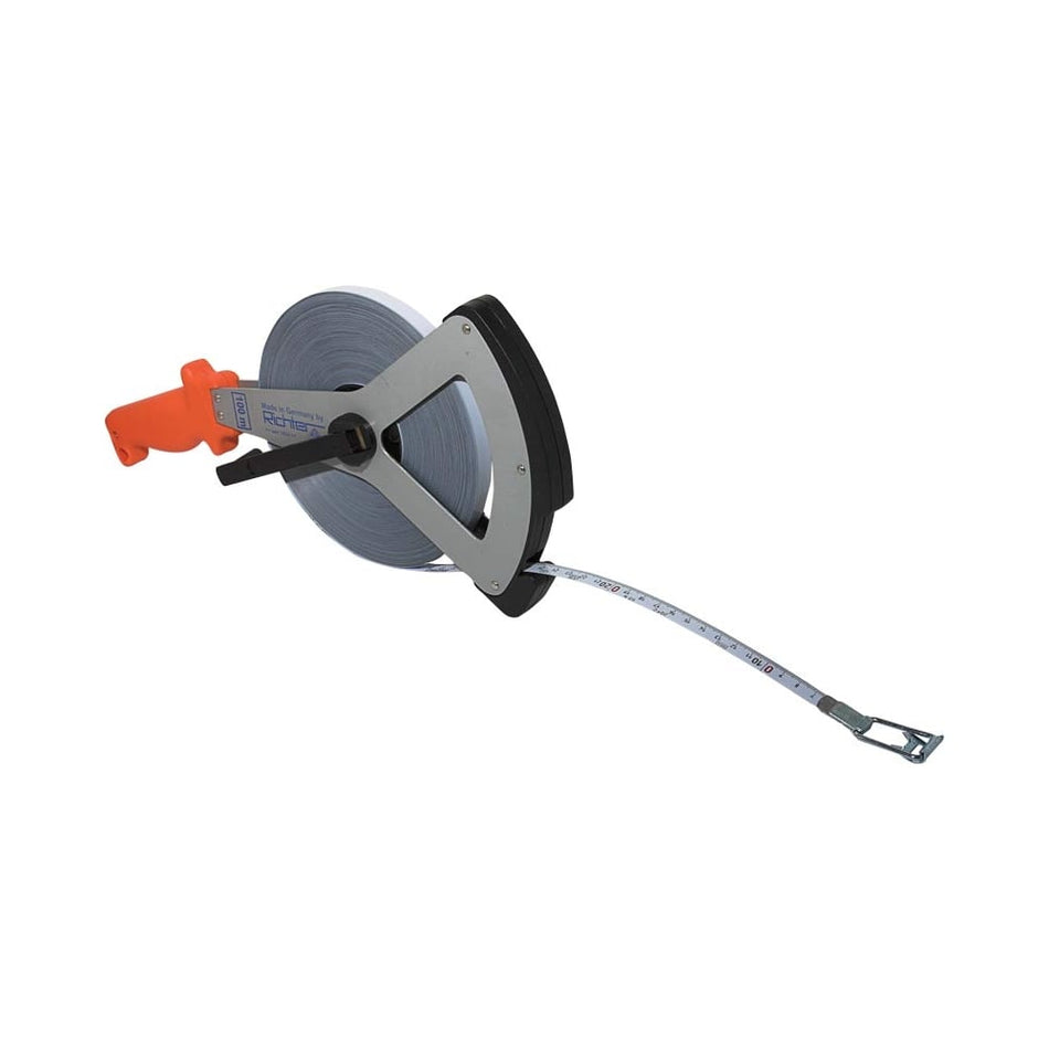 Richter 100m White Enamelled Steel Tape - 13mm Wide