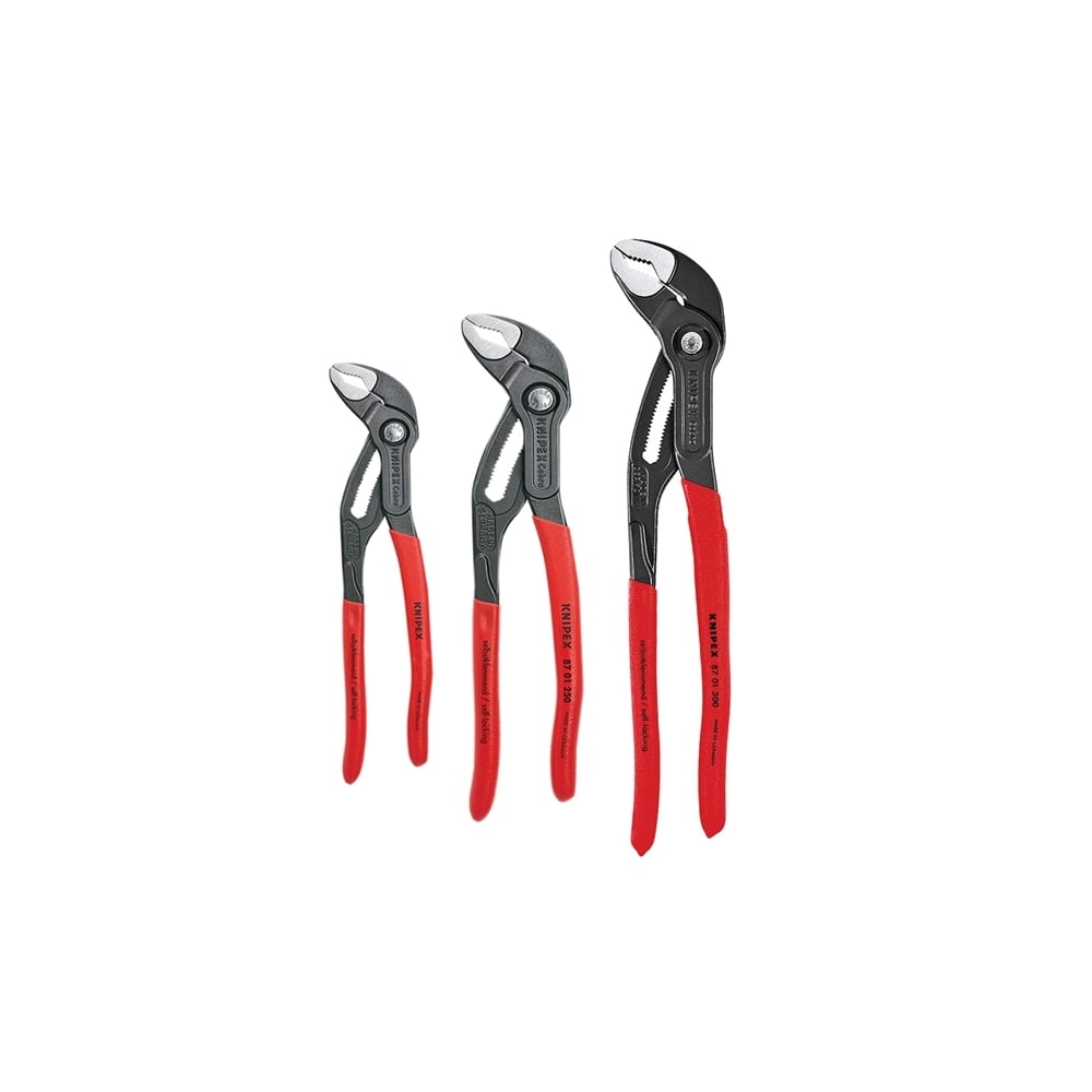 Set of 3 Cobra Waterpump Pliers