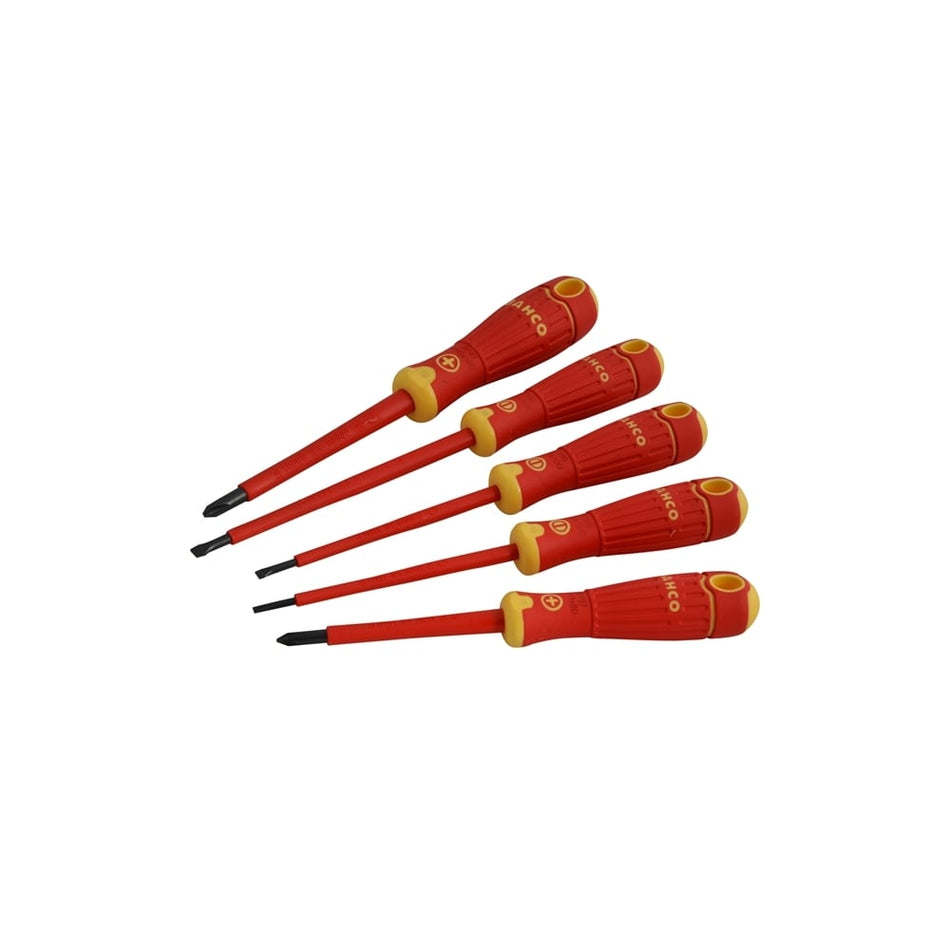 BAHCOFIT Insulated Scewdriver Set of 5 Slotted / Phillips Model No. B220.005