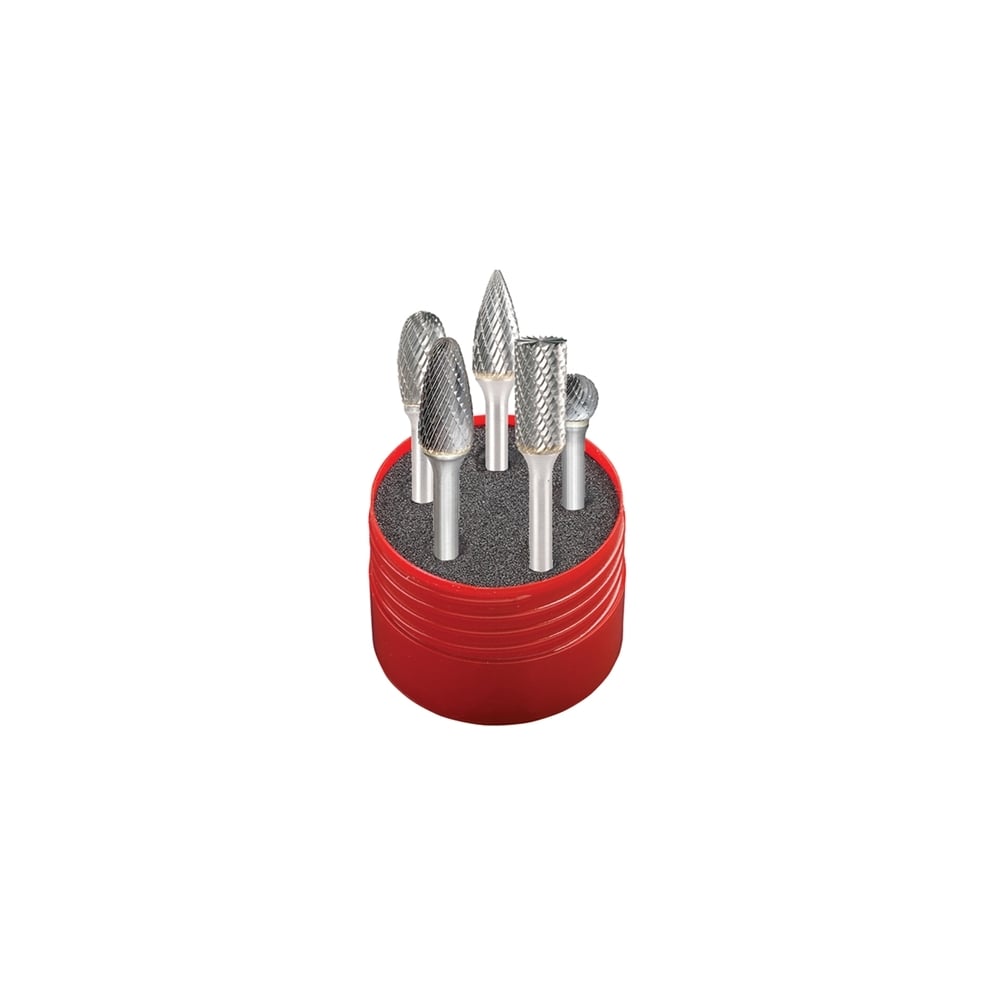 Solid Carbide Rotary Burr Cylindrical Set 5 Piece Model No. P88001