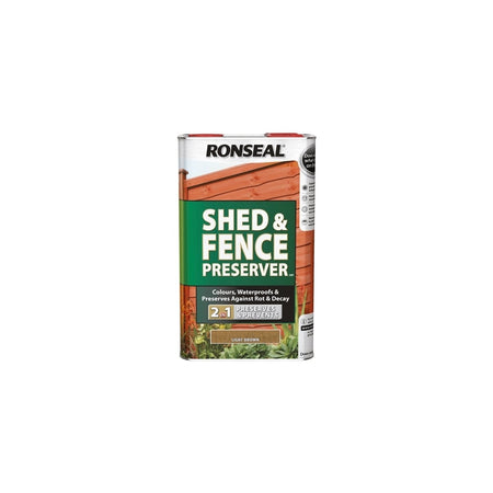 Shed & Fence Preserver Autumn Brown 5 Litre Model No. 37651