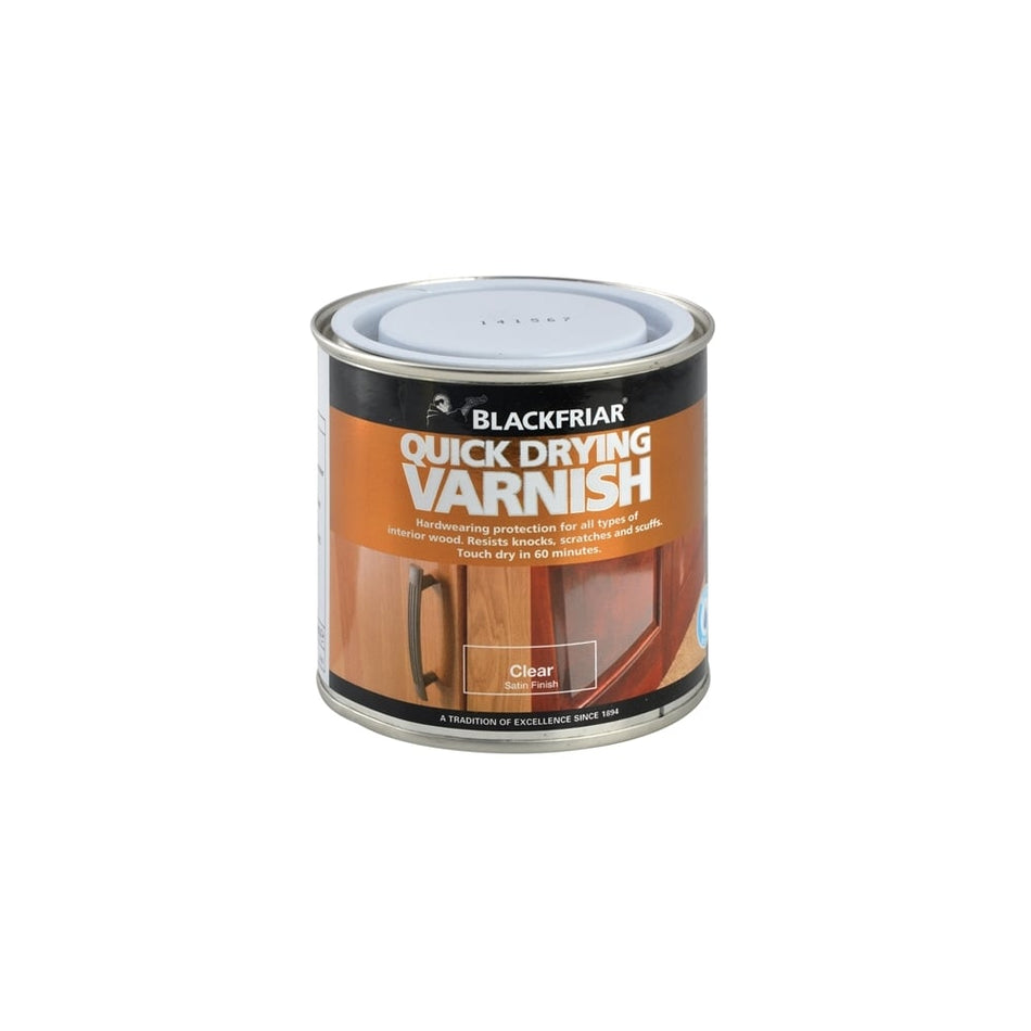 Blackfriar Quick Drying Duratough Interior Varnish Clear Satin 500ml