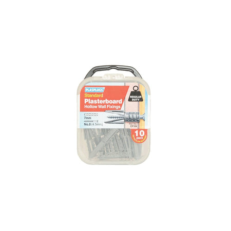 Plasplugs CF 104 Standard Plasterboard Fixings Pack of 10