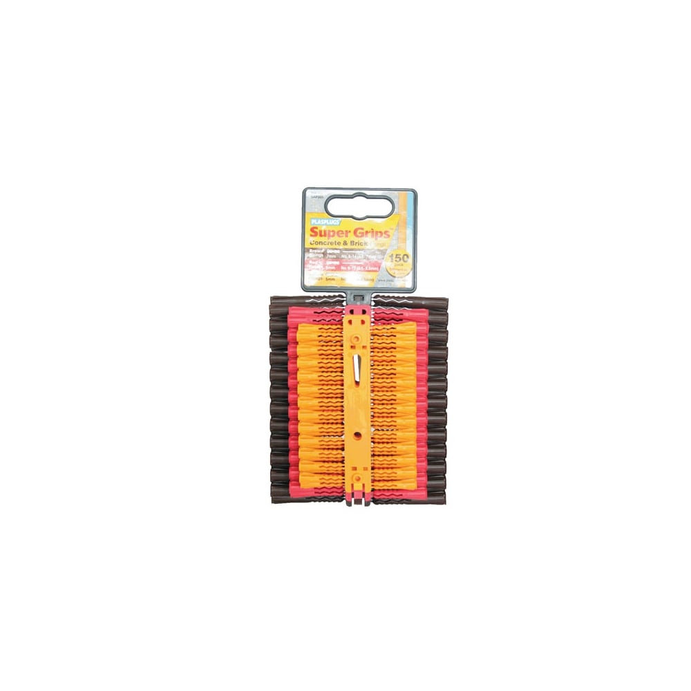 Plasplugs SAP 505 Solid Wall Super Grips? Fixings Assorted (150)