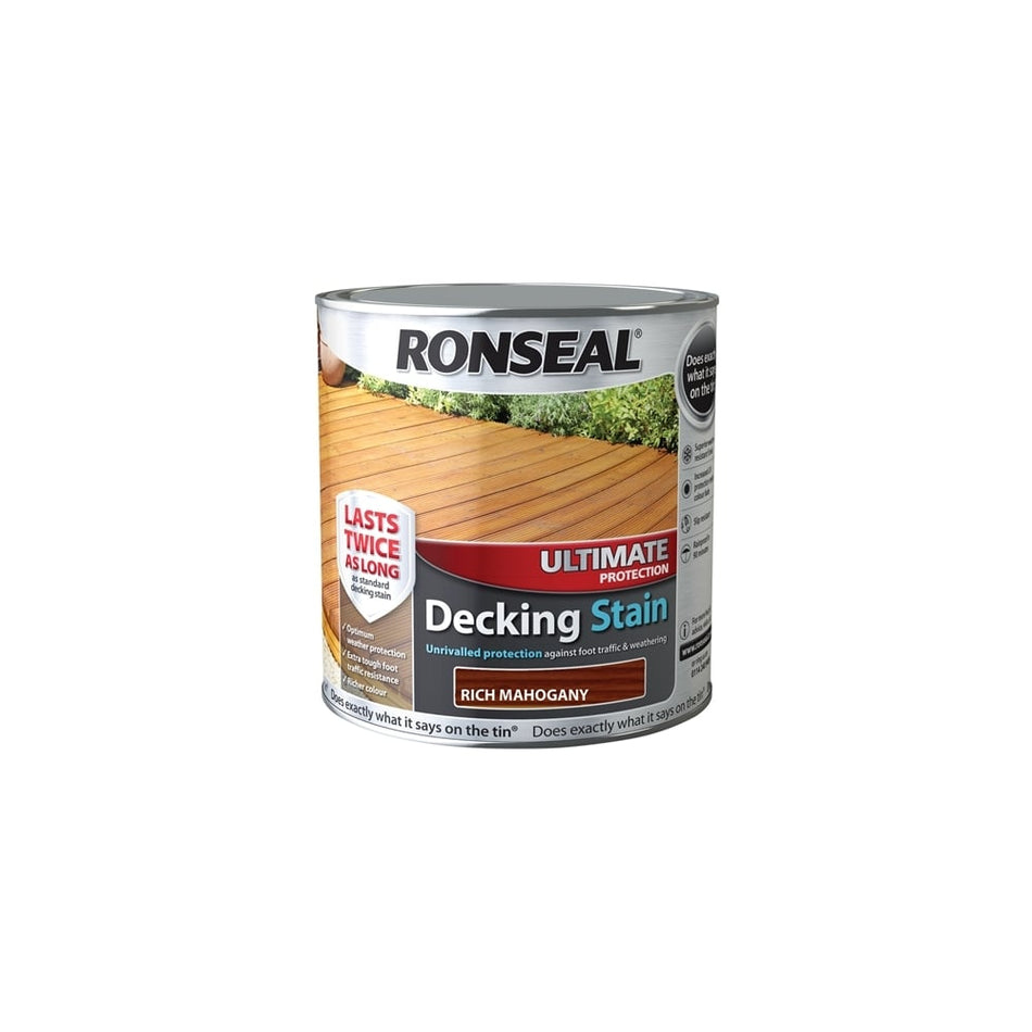 Ultimate Protection Decking Stain Rich Mahogany 2.5 Litre