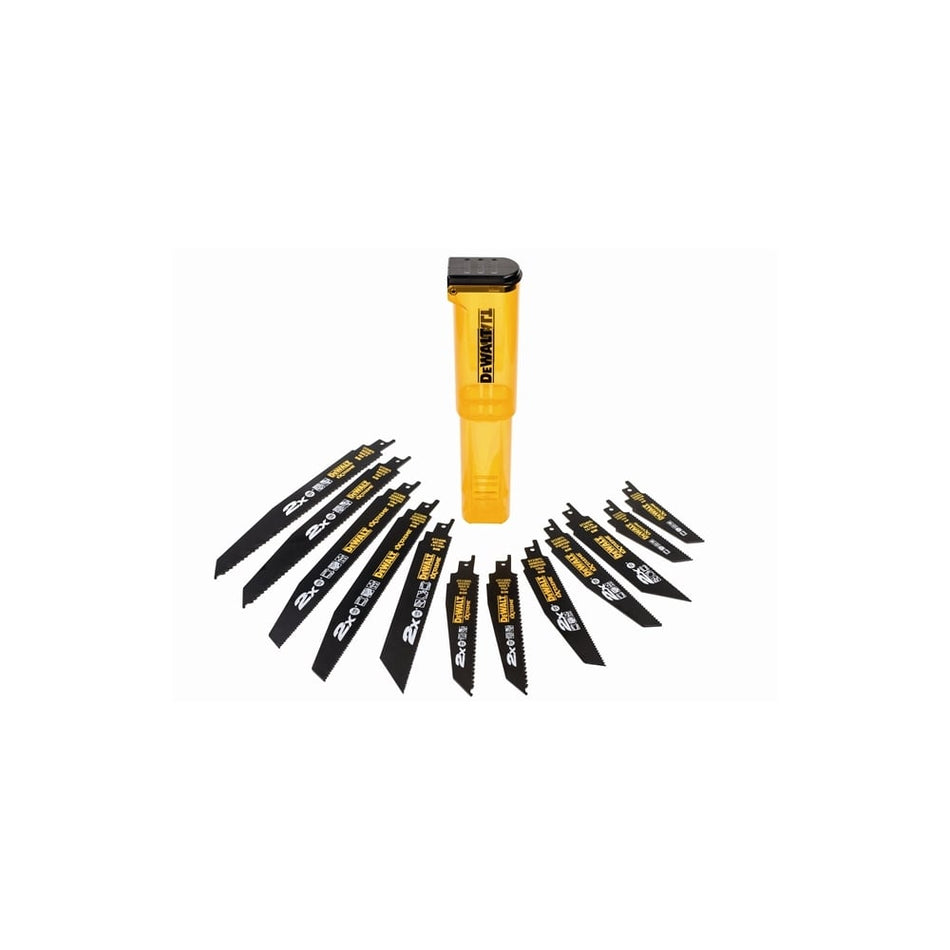 DEWALTDT2441L 2X Life Reciprocating Saw Blade Set 12 Piece Model No- DT2441L-QZ