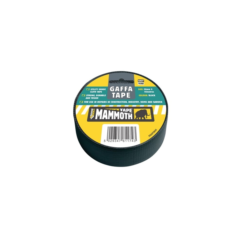 Everbuild Gaffa Tape Black 50mm x 45m