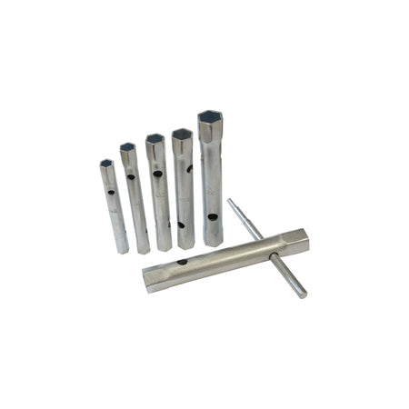 Faithfull Box Spanner Set 6 Piece 8-19mm + Tommy Bar