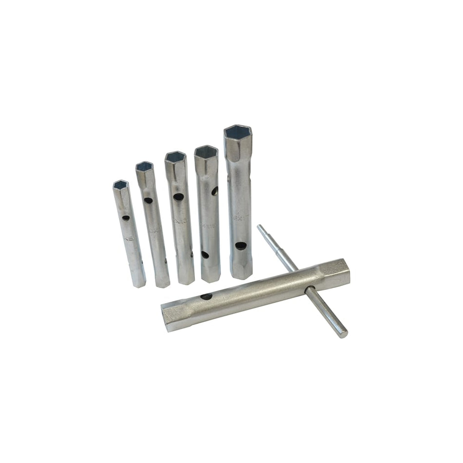 Faithfull Box Spanner Set 6 Piece 8-19mm + Tommy Bar