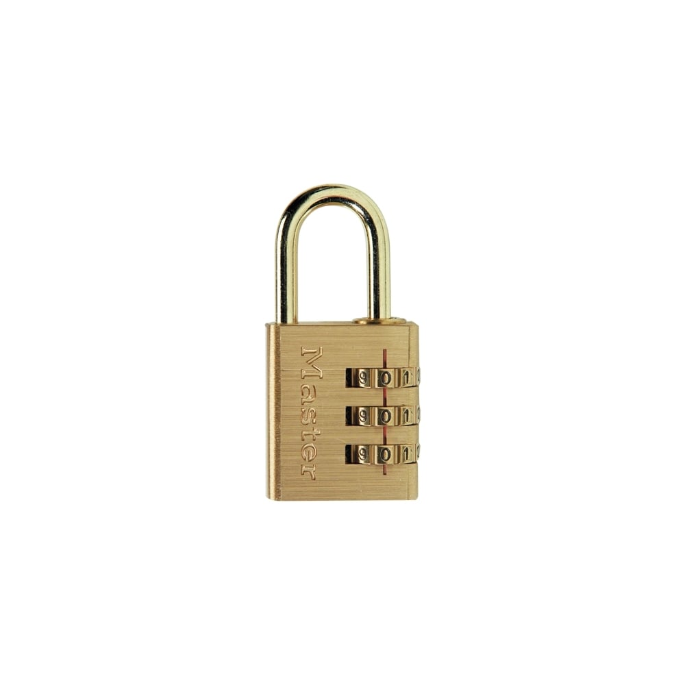 Master Lock Brass Finish 30mm 3 Digit Combination Padlock