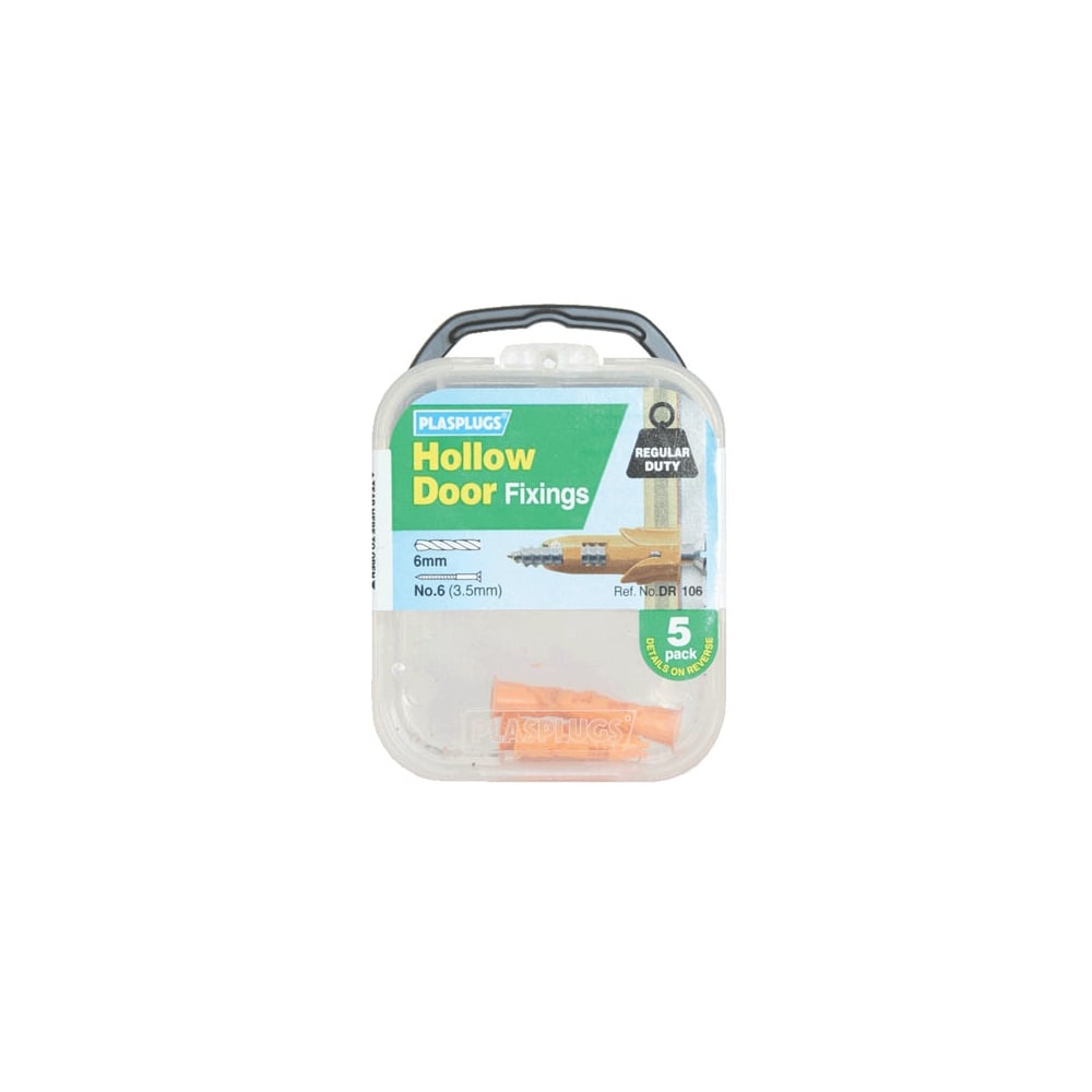 Plasplugs DR 106 Hollow Door Fixings (5)