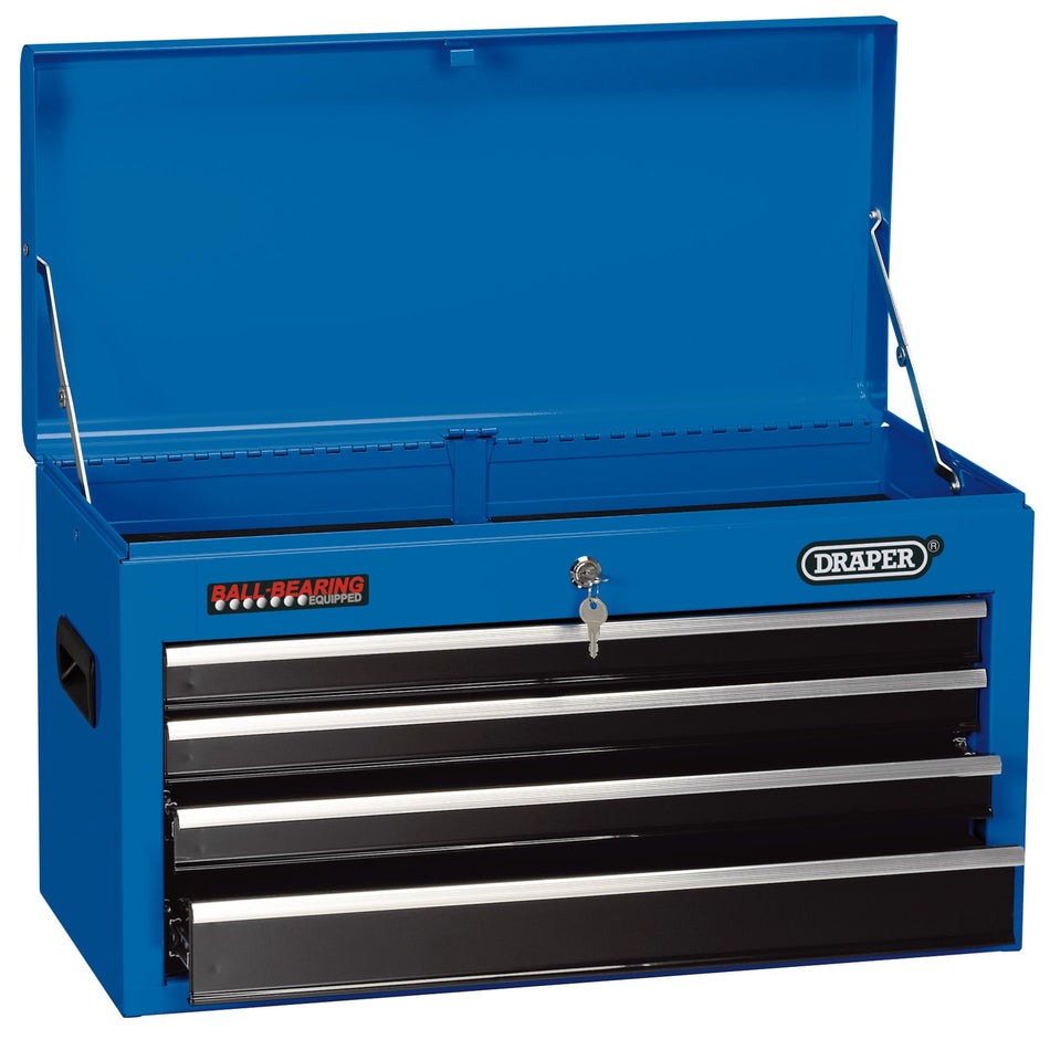 Tool Chest, 4 Drawer, 26", Blue : Model No. TC4D