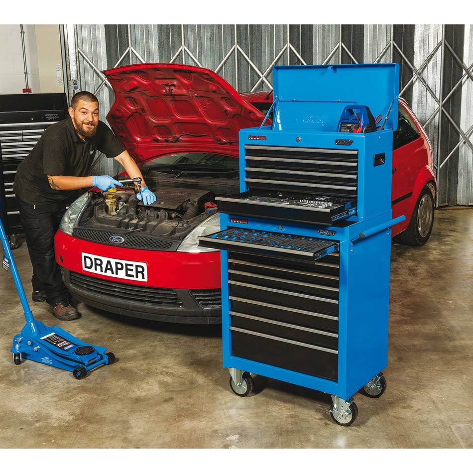 Tool Chest, 5 Drawer, 26", Blue : Model No. TC5D