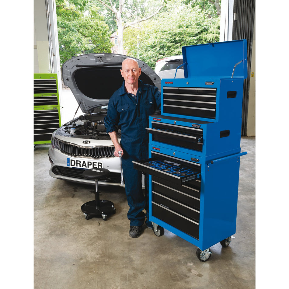 Tool Chest, 6 Drawer, 26", Blue : Model No. TC6D