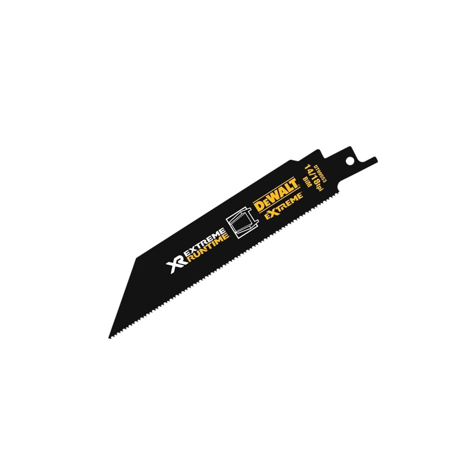 FlexVolt Xtreme Runtime Metal Reciprocating Blades 152mm 14/18 TPI Pack of 5