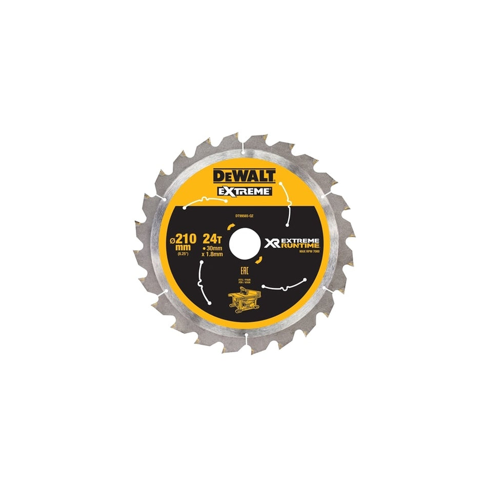 Xtreme Runtime FlexVolt Table Saw Blade 210mm x 30mm 24T