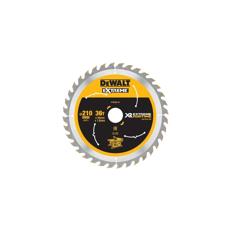 Xtreme Runtime FlexVolt Table Saw Blade 210mm x 30mm 36T