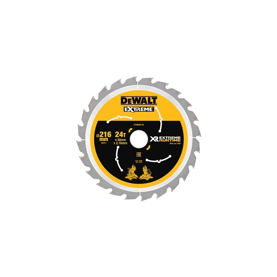Xtreme Runtime FlexVolt Circular Saw Blade 216mm x 30mm 24T