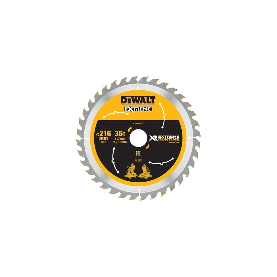 Xtreme Runtime FlexVolt Circular Saw Blade 216mm x 30mm 36T