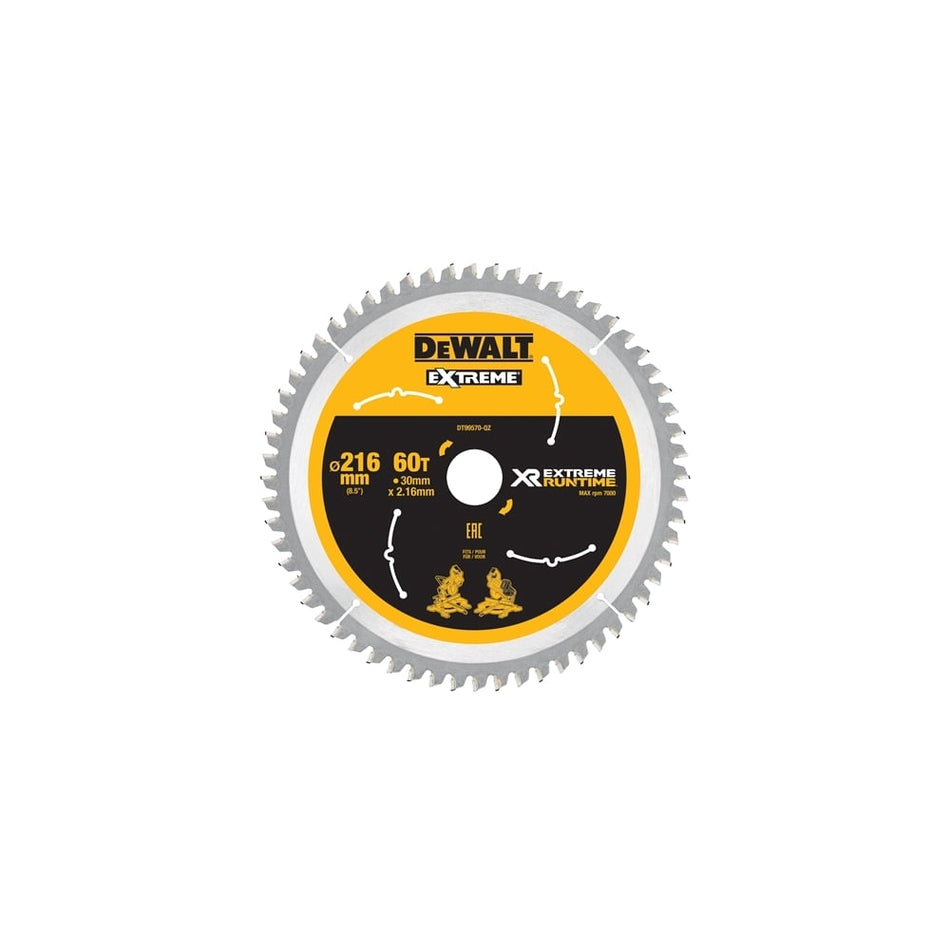 Xtreme Runtime FlexVolt Circular Saw Blade 216mm x 30mm 60T