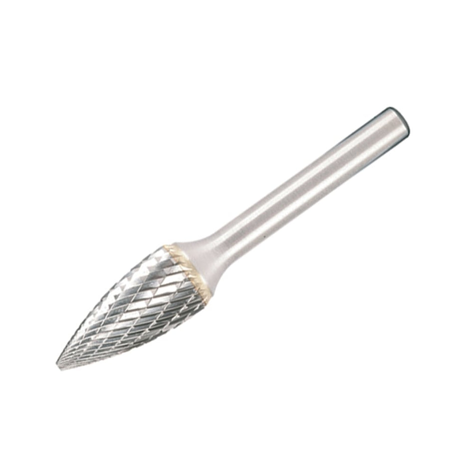 Solid Carbide Rotary Burr Bright Pointed Tree 16mm x 6mm
