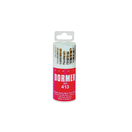 A094 No.419 HSS TiN Coated Drill Set of 19 1.00mm-10.00mm x 0.5mm