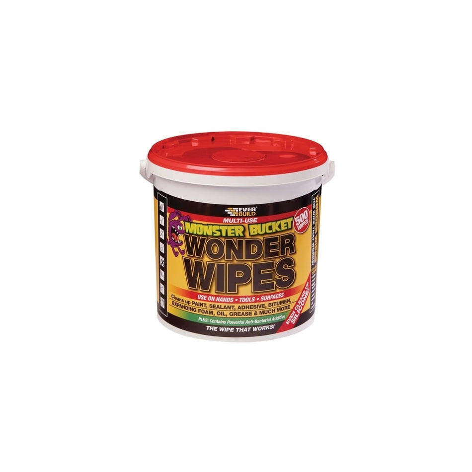 Monster Wonder Wipes Tub of 500