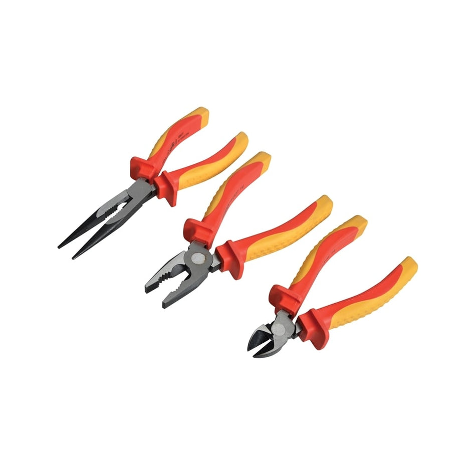 VDE Plier Set With Pouch 3 Piece