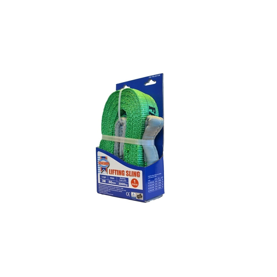 Lifting Sling Green 2 Tonne 60mm x 3m
