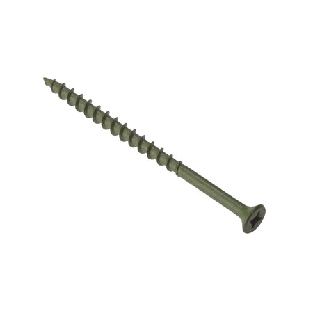 Decking Screw Pozi ST Green Anti-Corrosion 4.5 x 50mm Box 1000