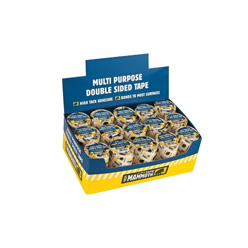 Everbuild Double Sided Tape 50mm x 5m Display 30 Pieces