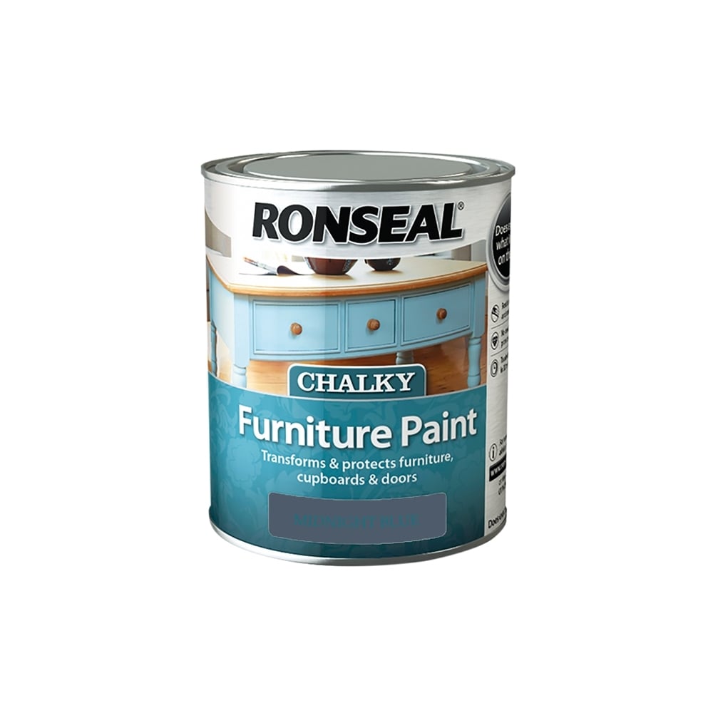 Chalky Furniture Paint Midnight Blue 750ml