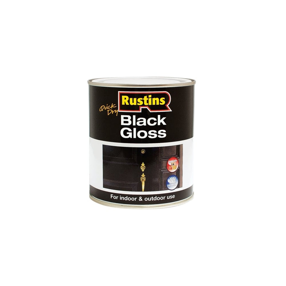 Gloss Paint Water Based Black 250ml