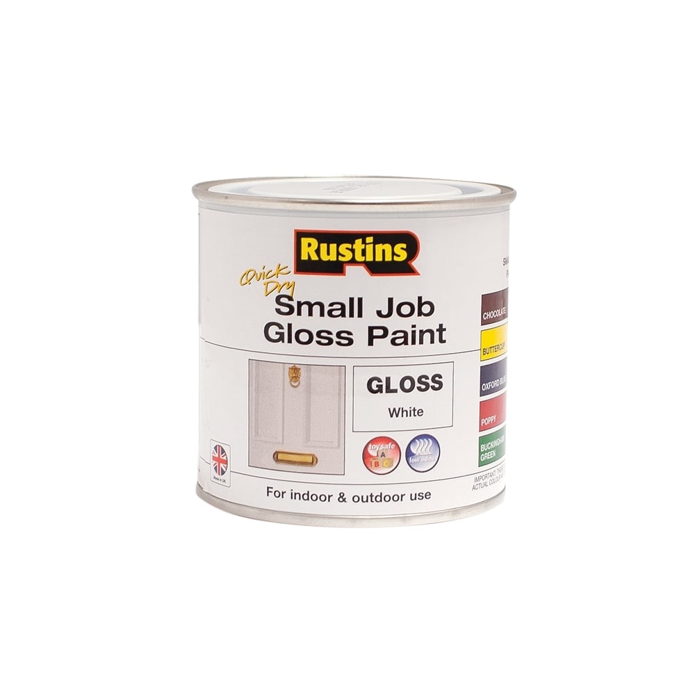 Quick Dry Small Job Gloss Paint White 250ml