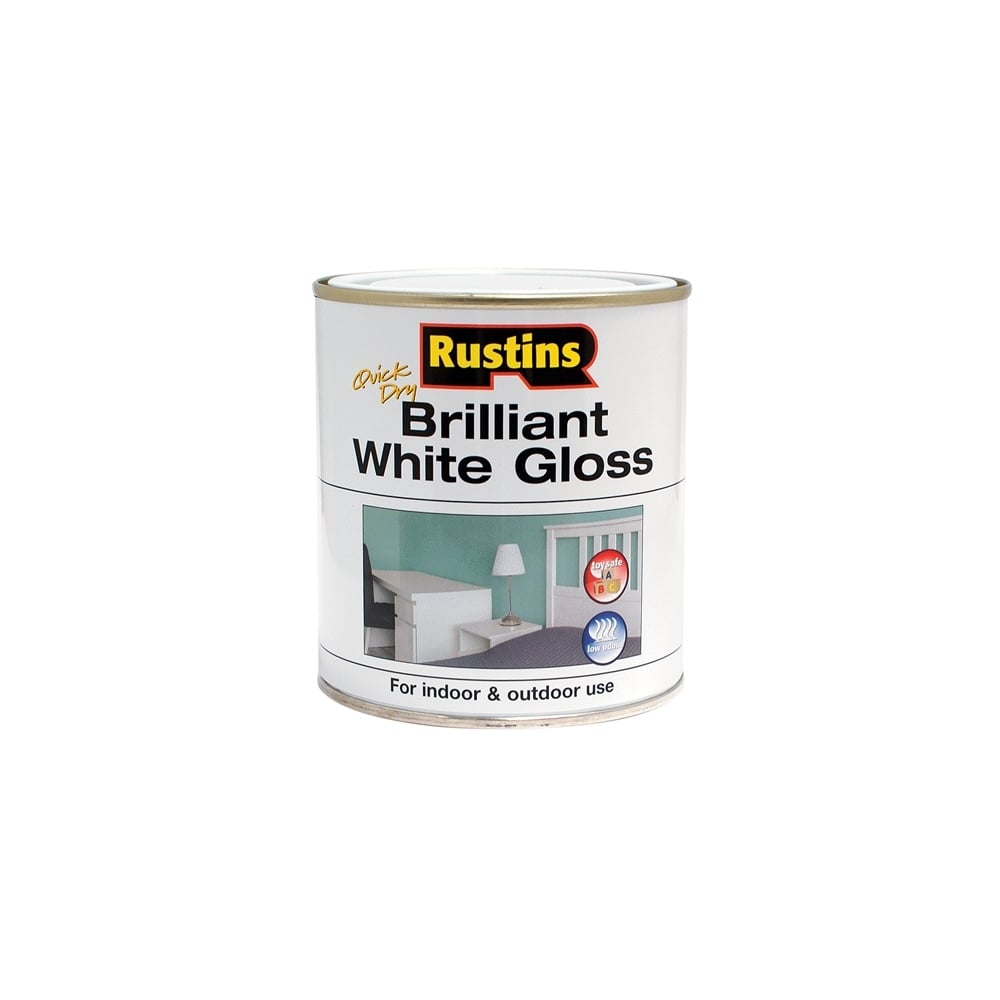 Gloss Paint Water Based White 1 Litre