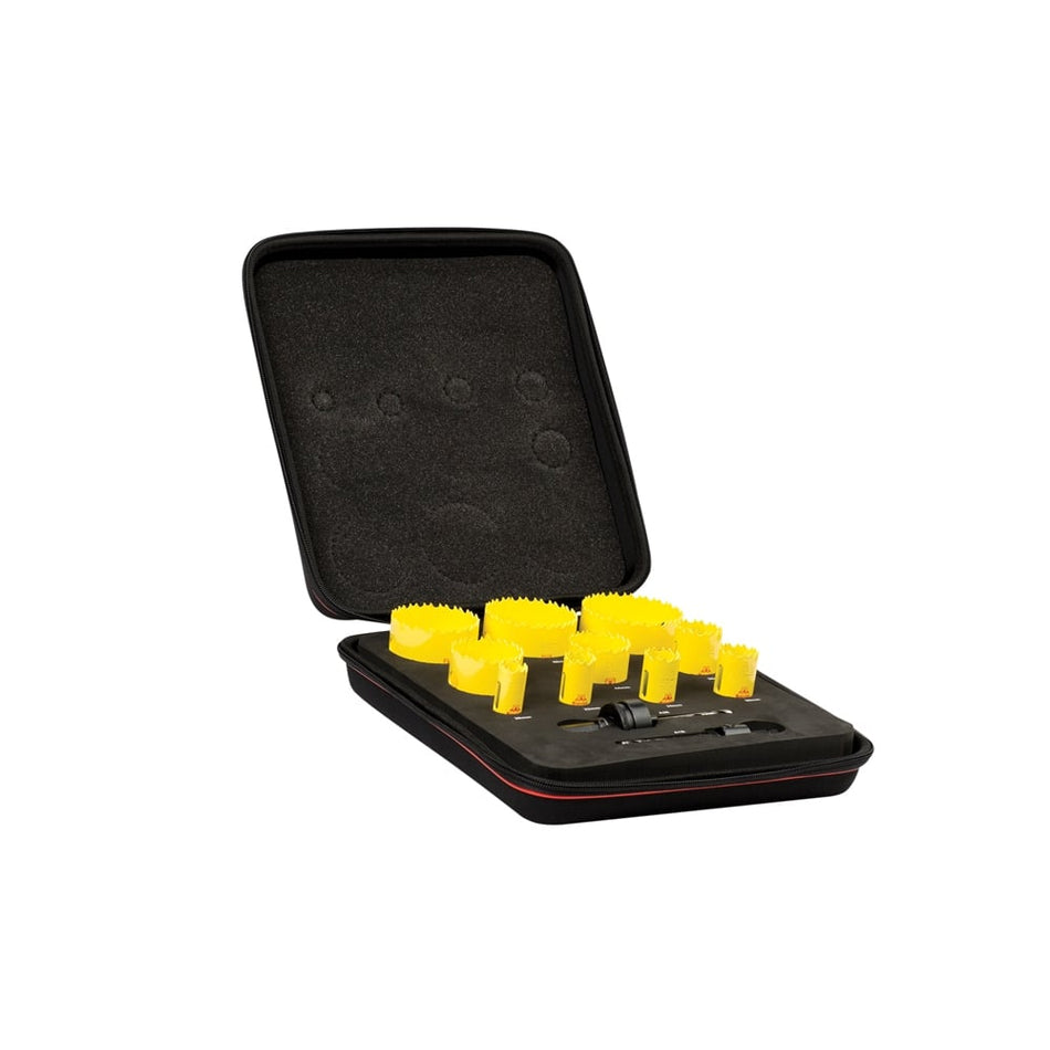 KDC10021 Deep Cut Bi Metal Deluxe Electricians Holesaw Kit 12 Piece
