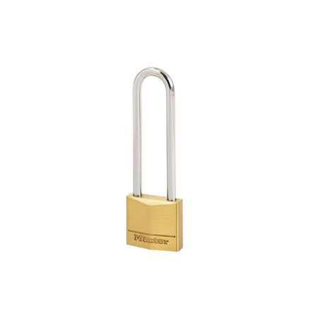 Master Lock Solid Brass 50mm Padlock 5 Pin - 64mm Shackle