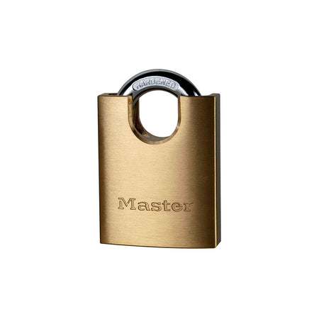 Master Lock Solid Brass 50mm Padlock 5 Pin Shrouded Shackle