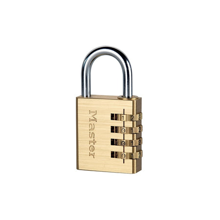 Master Lock Brass Finish 40mm 4 Digit Combination Padlock