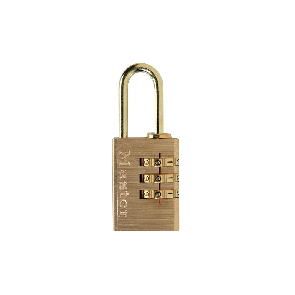 Master Lock Brass Finish 20mm 3 Digit Combination Padlock