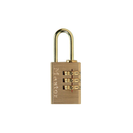 Master Lock Brass Finish 20mm 3 Digit Combination Padlock