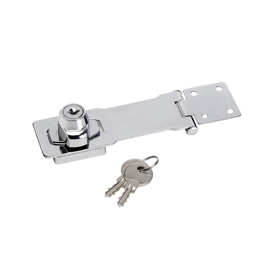 Master Lock Chrome Plated Steel Locking Hasp 117mm