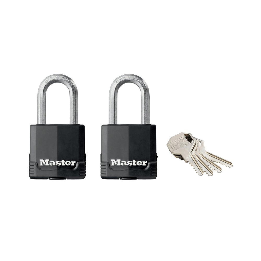 Master Lock Excell Weather Tough 45mm Padlock 4 Pin - Keyed Alike x 2
