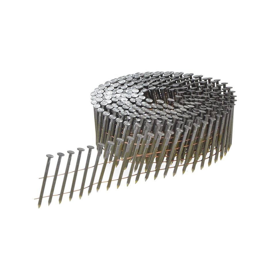 2.3 x 50mm Coil Nails Ring Shank Bright Pack of 13,200