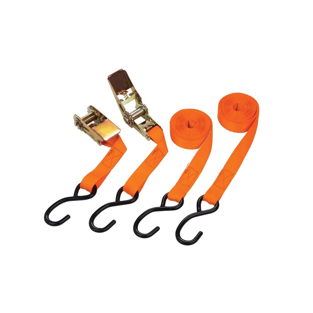 Ratchet Tie Down Set 2 Piece 25mm x 4.5m