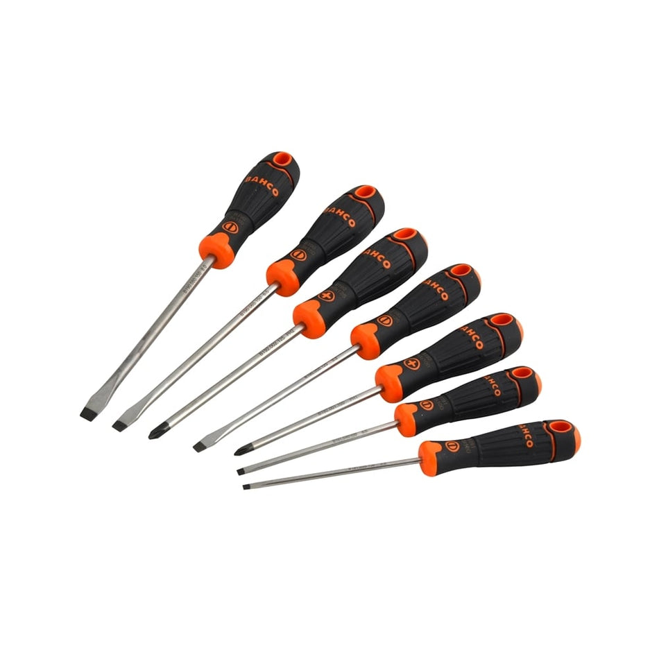 BAHCOFIT Screwdriver Set of 7 Slotted / Phillips