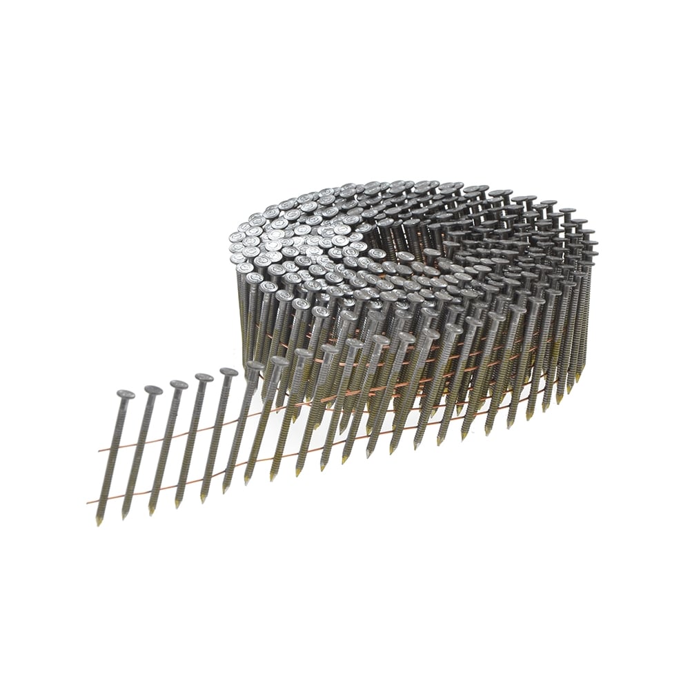 3.1 x 90mm Coil Nails Ring Shank Galvanised Pack of 4,050