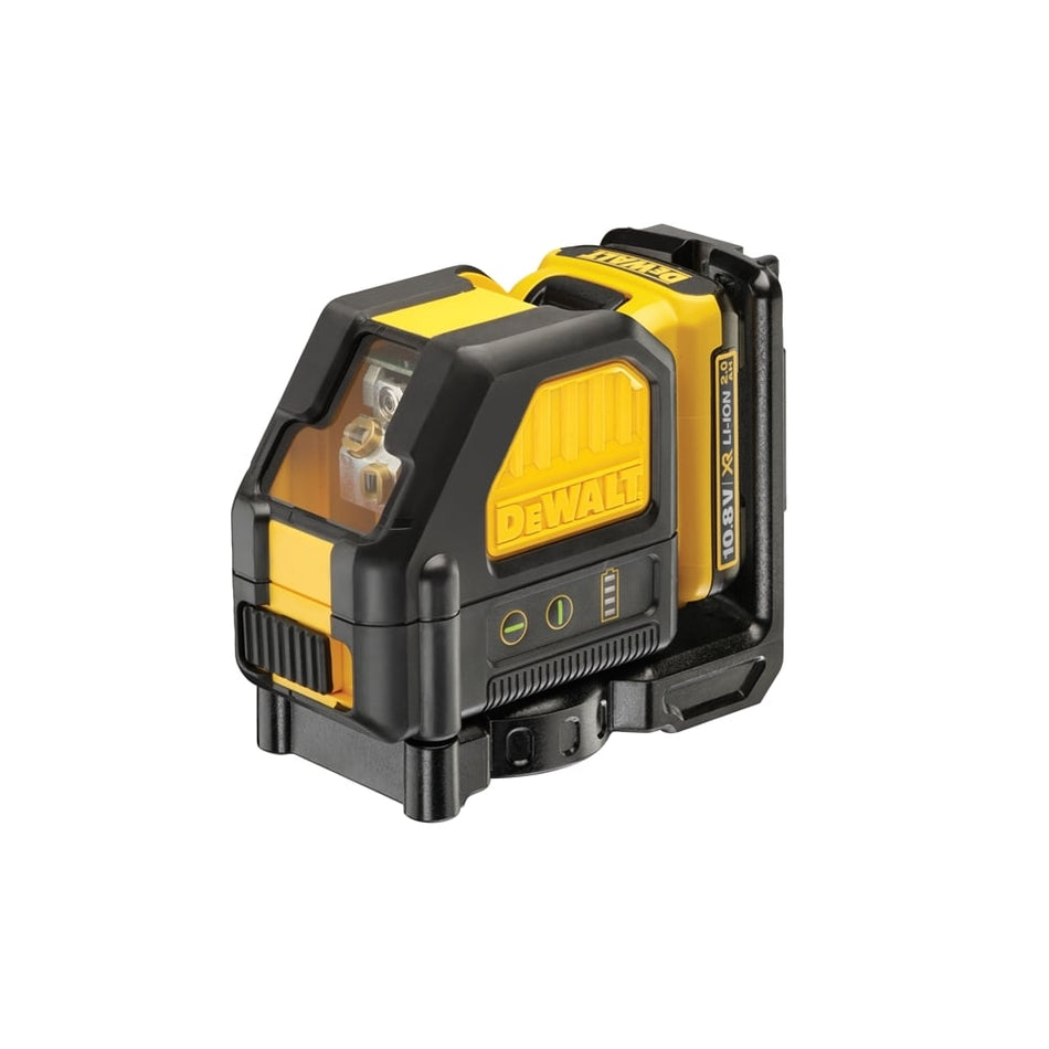 DCE088D1G Self Levelling Cross Line Laser (Green) 10.8 Volt 1 x 2.0Ah Li-Ion
