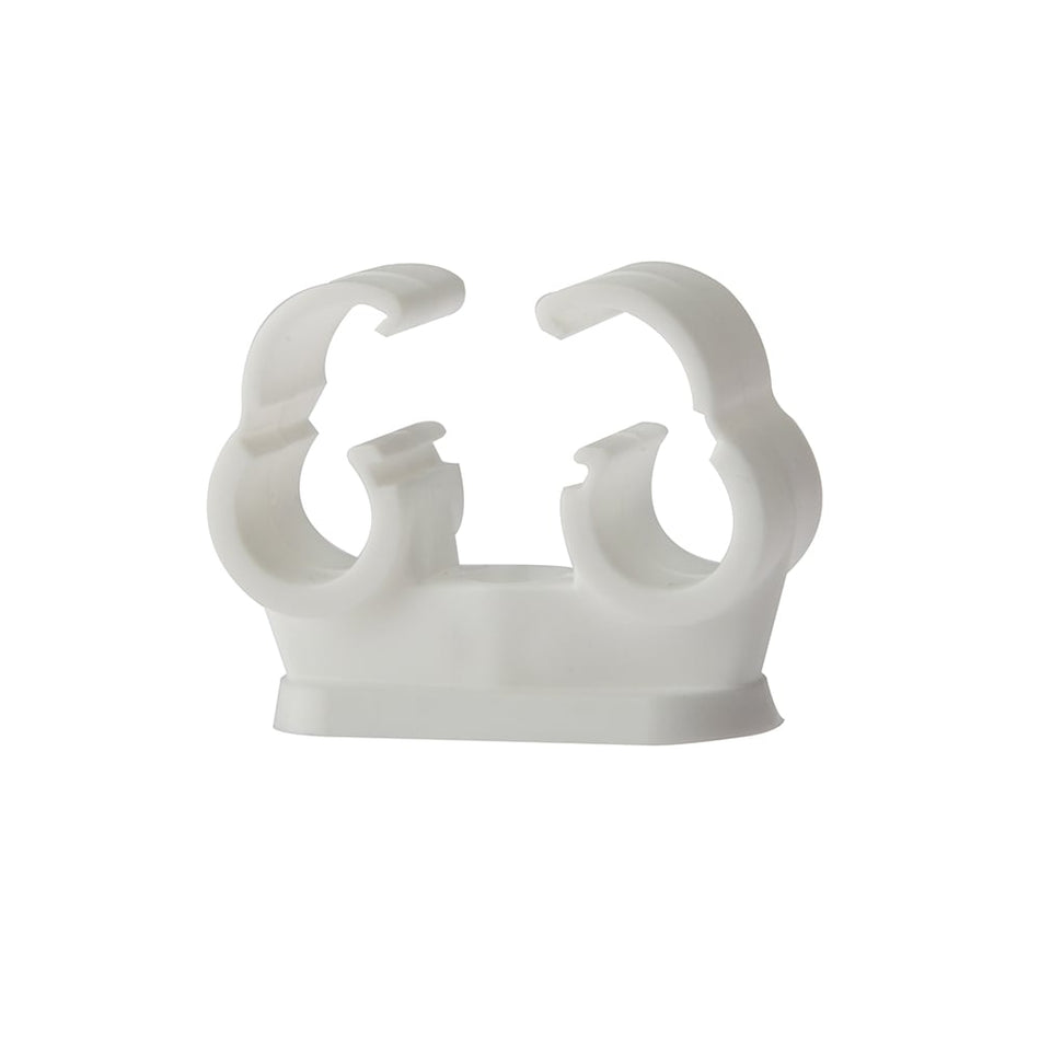 Forgefix Pipe Clip Double Cliplock 15mm Box 50