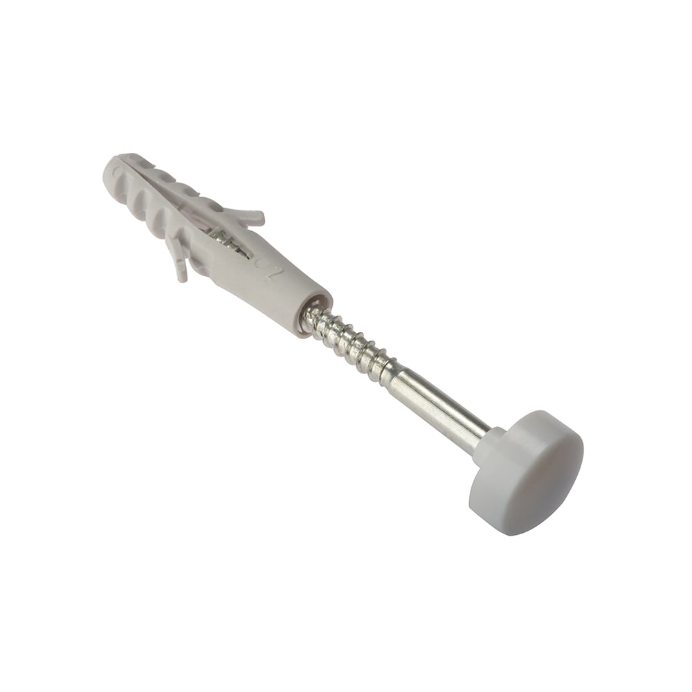 Forgefix W.C. Fixing Kit White Cap M6 x 80mm Box 1